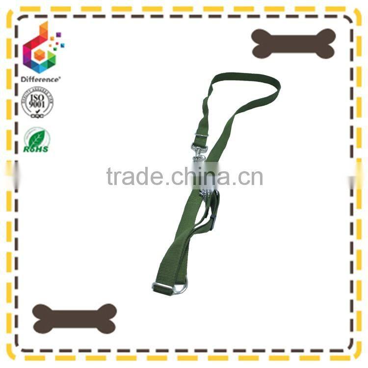 Army green pet leash iron chain dog leash
