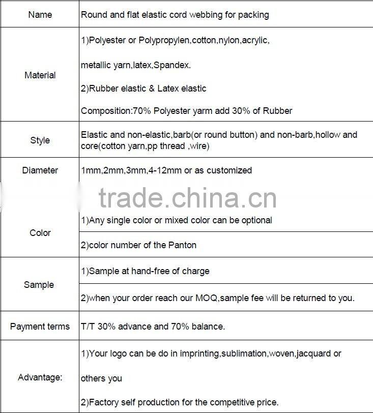 nylon rope with bright color and creative design