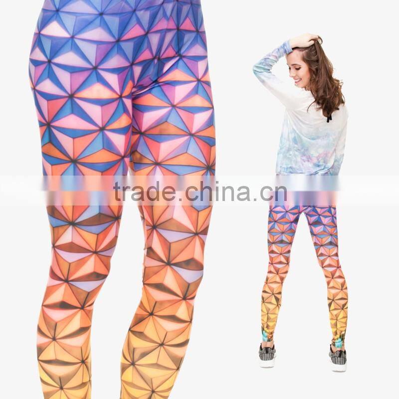 factory 3d digital full print colorful school girls pictures sexy pantyhose leggings