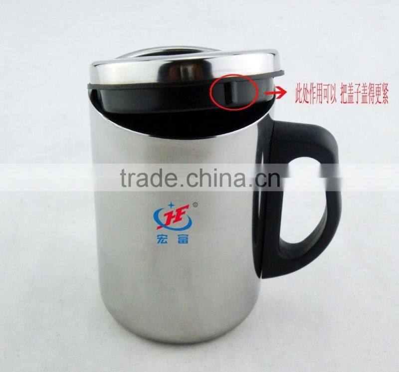 #410/201 SS double-layer creative stainless steel thermal cup/office mug