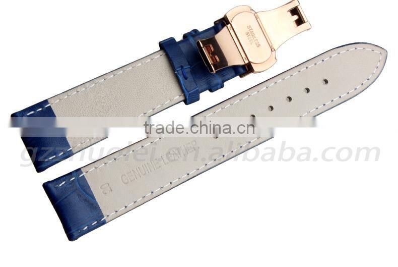 Durable men women cowhide leather strap watch 12mm 14mm 16mm18 20mm watch strap leather