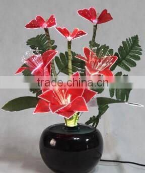 New Single Multi Color Handmade LED PU Flowers Valentine's Rose Flower Light