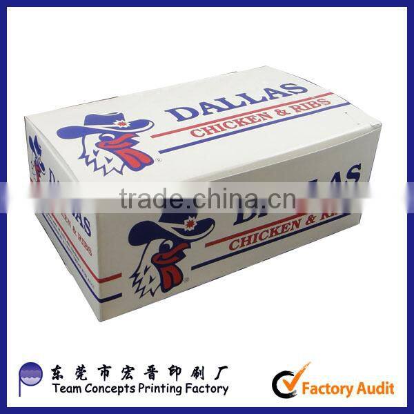 cheap fried chicken and chip take away box made in china