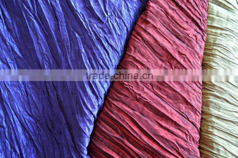 N/P Taffeta Stripe Crush Fabric for Dress