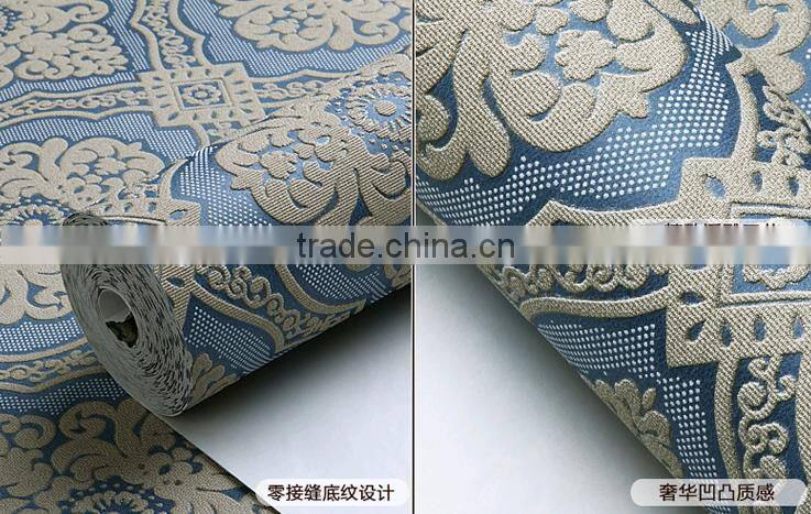 Factory high quality interior european design wallpaper