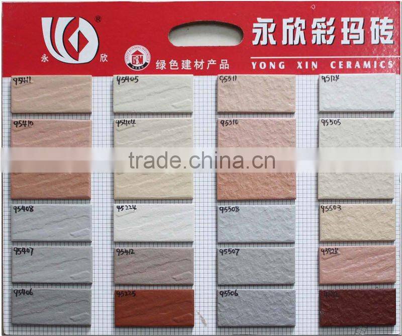 Black small size rustic wall tiles picture in china 100x100mm