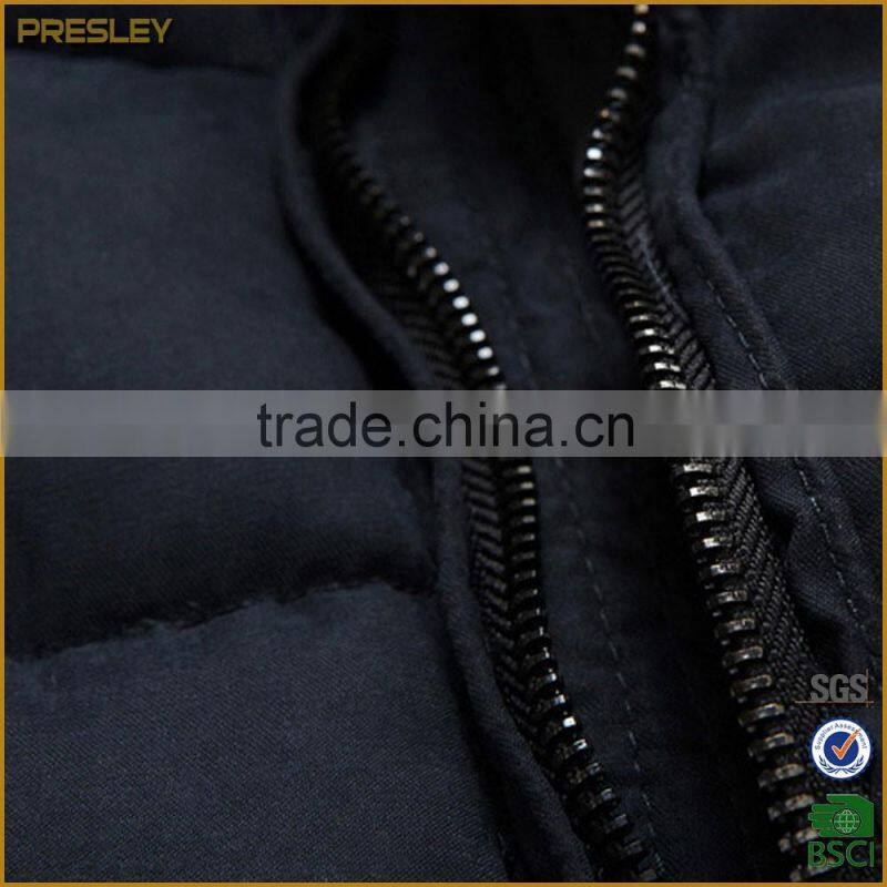 Prelsy oem custom winter man heated jacket with leather zipper puller