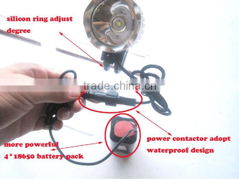 rechargeable aluminum LED bicycle light bike lamp