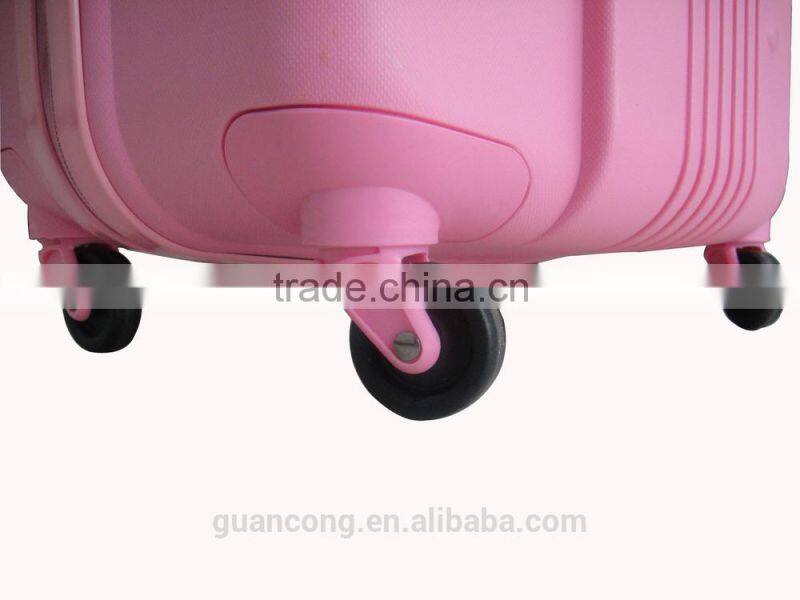 travel trolley handle luggage/hard case/suitcase/cabin with abs and pc
