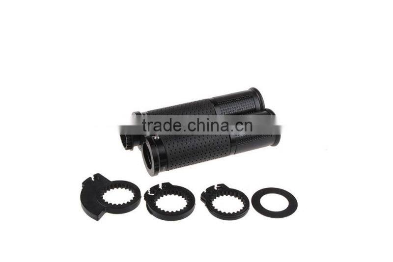 Soto Racing - 7/8'' 22mm Universal Motorcycle cnc Handle bar / Handlebar Grips leather and aluminum Material