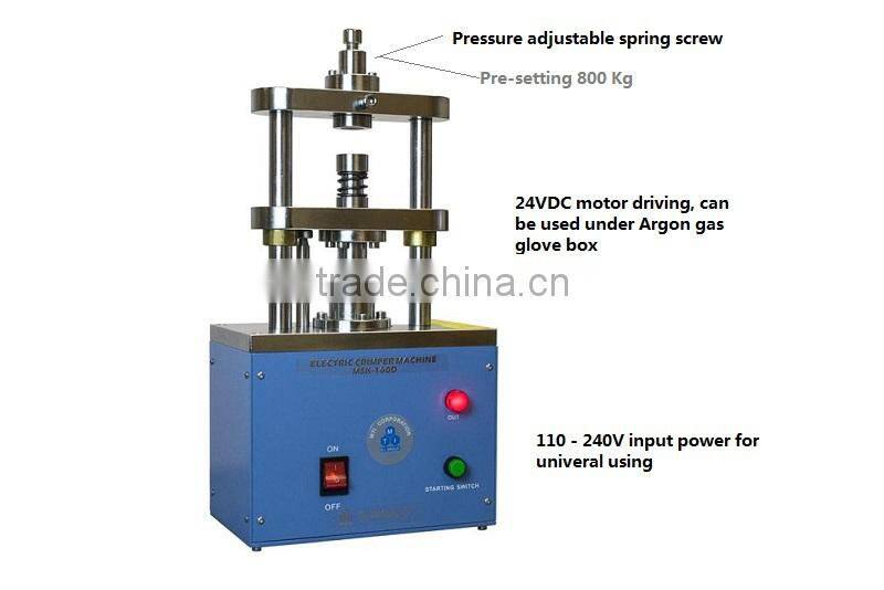 Electric Coin Cell Crimping Machine for CR20XX button cells /electric crimper