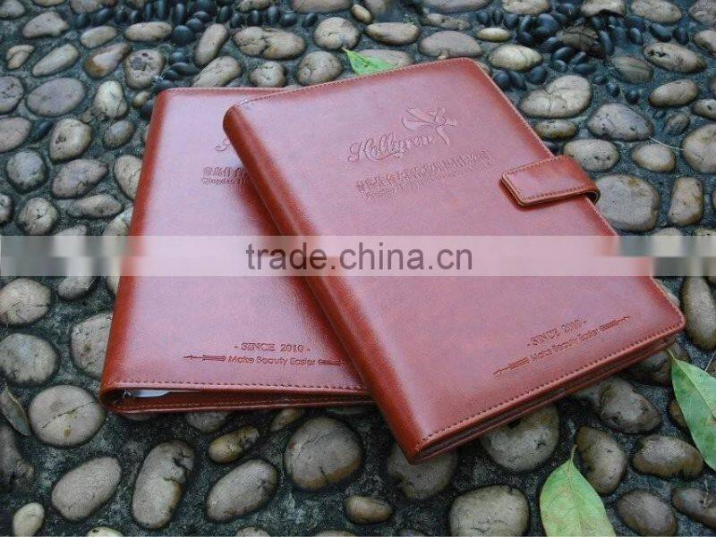 Leather A4 Writing Agenda, Document Holder File Folder