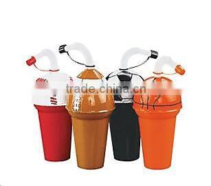 2014 world cup gifts with drinking straw and lid