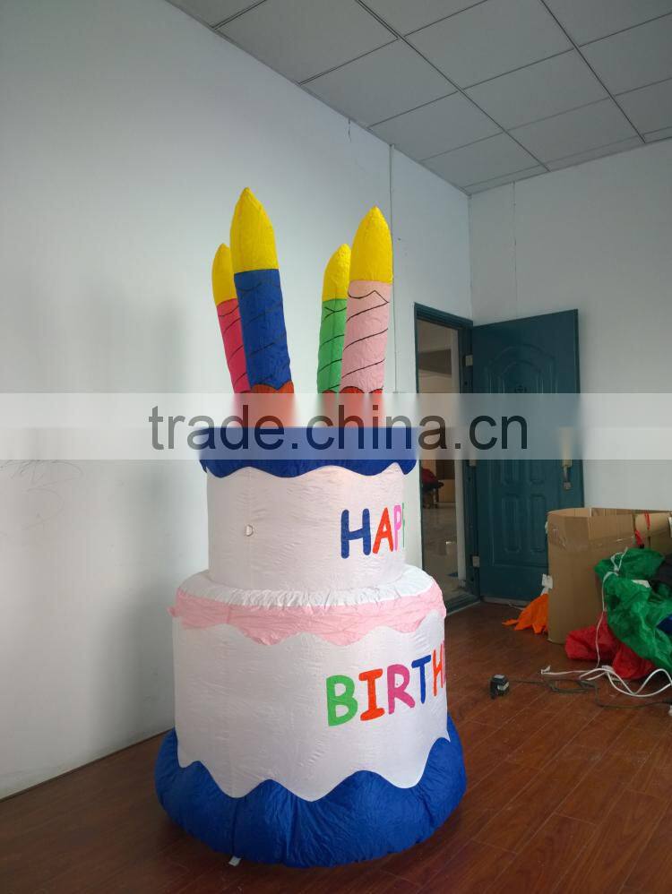 DJ-XT-61Inflatable Birthday Cake Fun Express Happy Birthday Party Decoration New