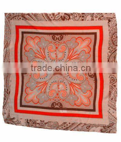 silk scarf panuelos de seda foulards with beautiful pattern