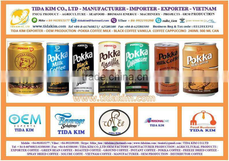 POKKA BLACK COFFEE -POKKA VANILLA COFFEE-POKKA MILK COFFEE -POKKA COFFEE - TIDA KIM - POKKA CAPPUCCINO ORIGIN 240ML 300ML