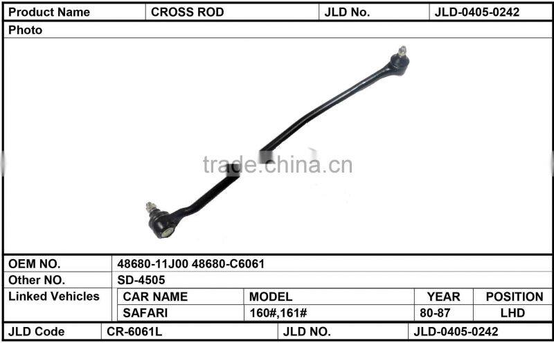 48680-11J00 48680-C6061 steering metal steel auto 555 cross rod for SAFARI