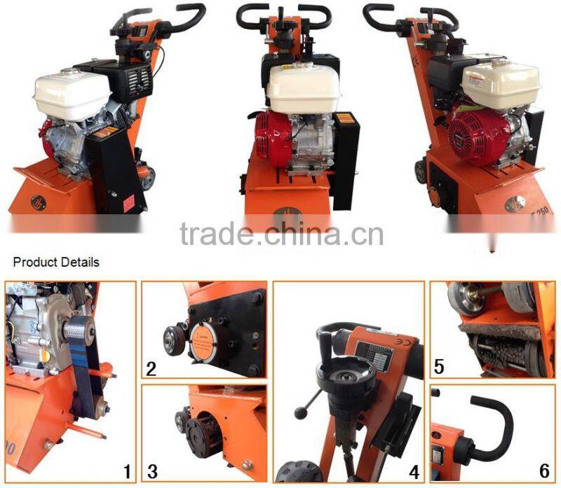 Walk Behind JHE-250 10" floor removal, traffic line removal, construction machinery