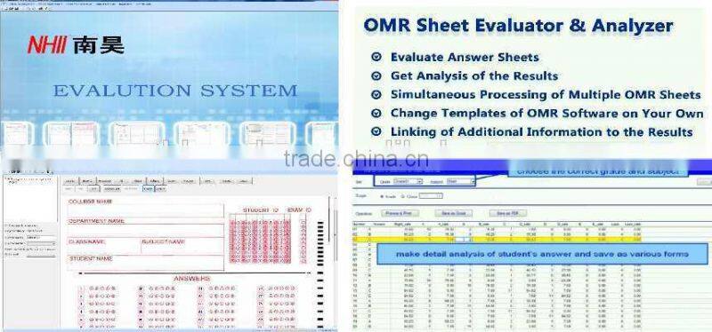NHII OMR scanner S50FBSA /OMR Scanner for the school exam / scoring/barcode wite lowest price machine