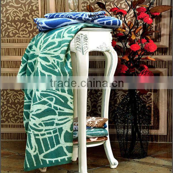 100% cotton zero twist bath towel with lace