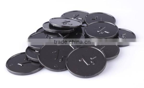 cheap plastic token / customized logo / text and picture