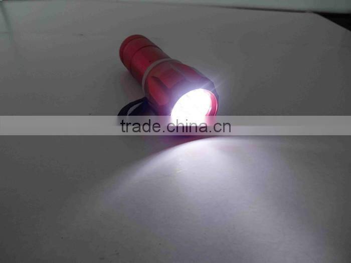 Onlystar GS-8184 mini pocket gift promotion aluminum 9 led flashlight