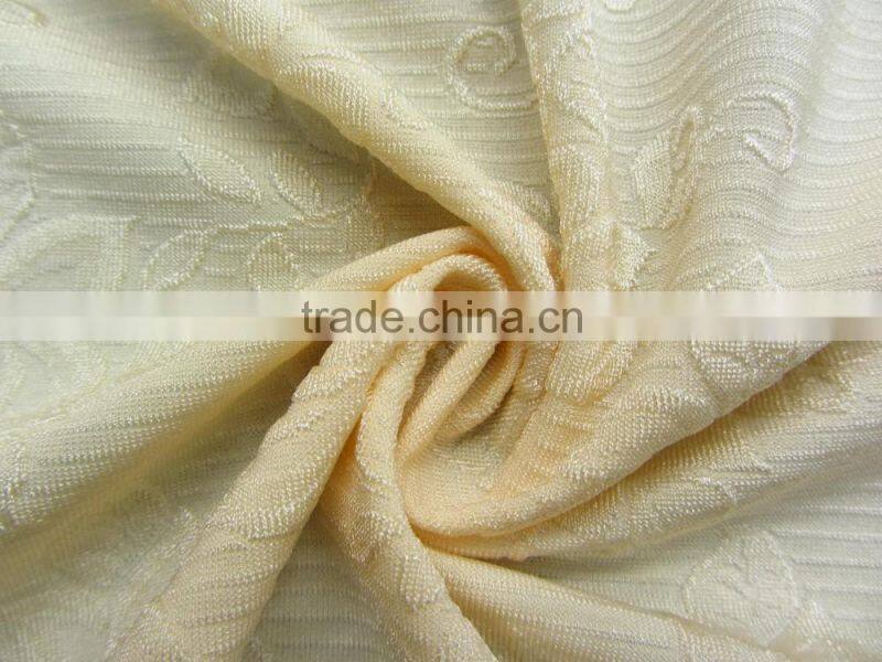 flower pattern jacquard nylon elastic fabric