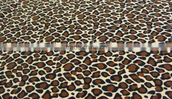 coffee apricot polyester leopard print milk fiber Spandex digital print lycra silk fabric