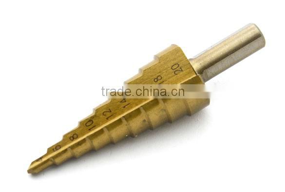 New 3Pcs Large HSS Steel Step Cone Drill Titanium Bit Set for Hole 4-12/20/32mm TK1066