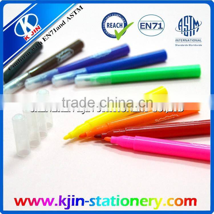 Manufactural promotional 3.5 inch 10 color watercolor pen for kids painting
