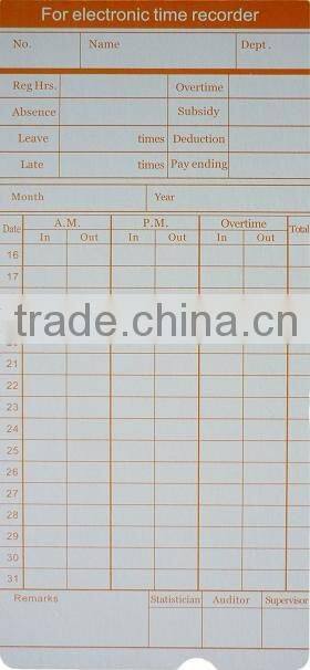 punching time card attendance machine/time attendance machien