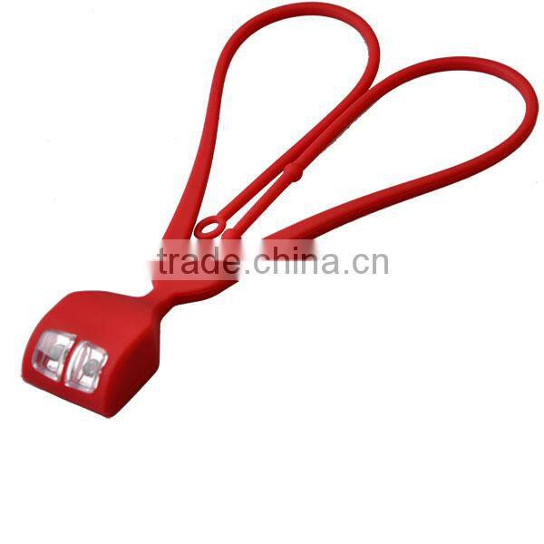 Super Bright silicon flexible led running warning light waterproof led neck light for jogging in dark