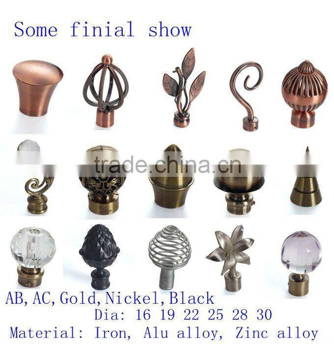 S shape curtain pipe tube holder bracket accessories curtain