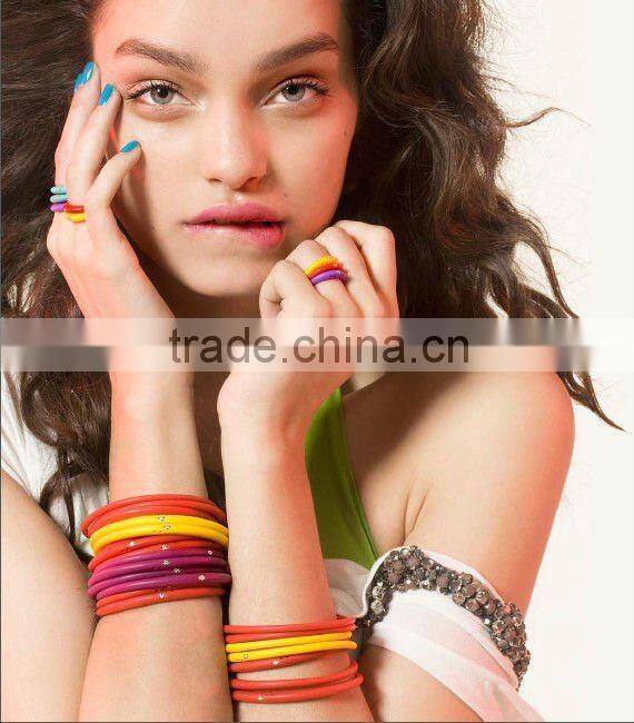 2012 New Fashion Diamond Silicone Finger Ring