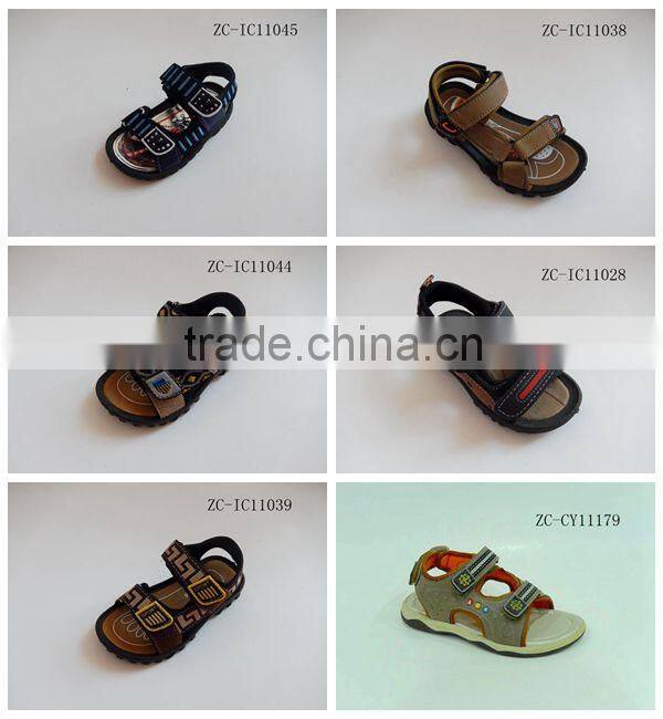 velcro strap kids sandals/teenage boy sandal