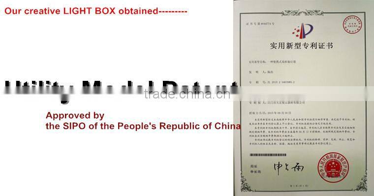 White color light led light box for advertising and display frame