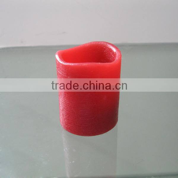 Red led wedding favor wax moon candle