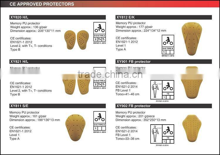 CE approved insert knee pad protection for motorcycle pants