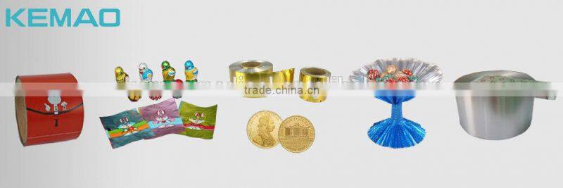 Corrugate printed aluminum foil for gift packahes