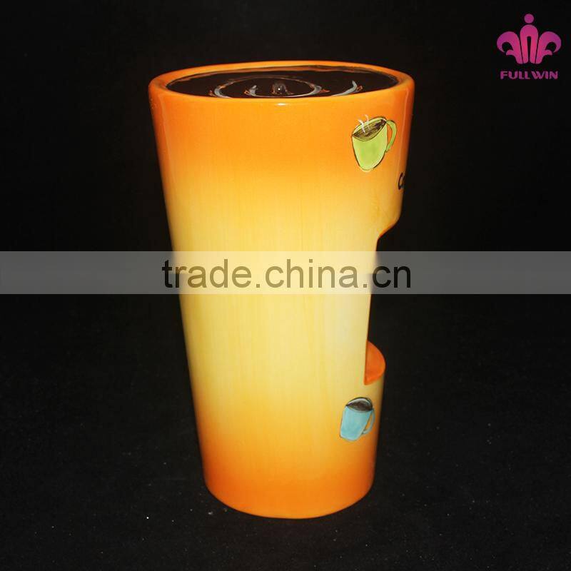 Ceramic coffee cup money bank box