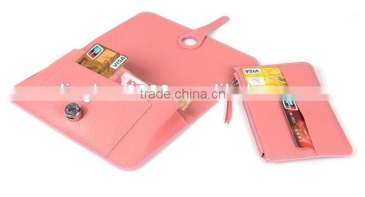 2016 hot sell wallet fashion design with coin purse multifunction lady thin wallet