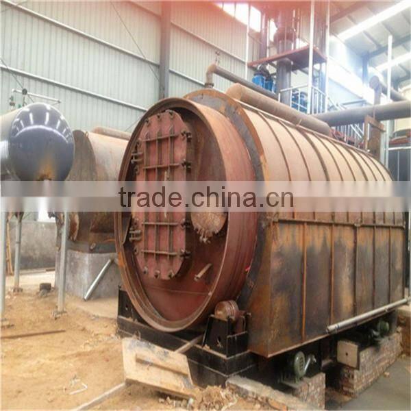 Continuous waste tire pyrolysis equipment with high oil yield