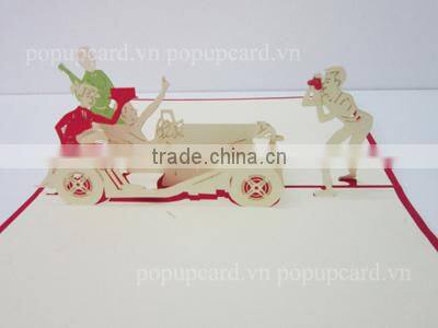 Baby (and swing)3d Happy birthday pop up card