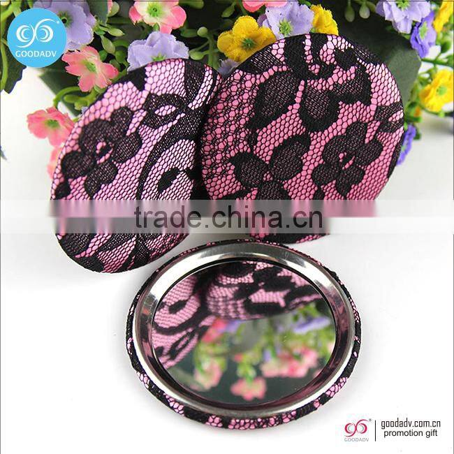 Fashion High Quality mirror tin button/round makeup mirror