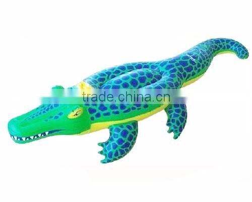 Inflatable Grinning Crocodile Alligator Pool Float Lilo Ride On Toy