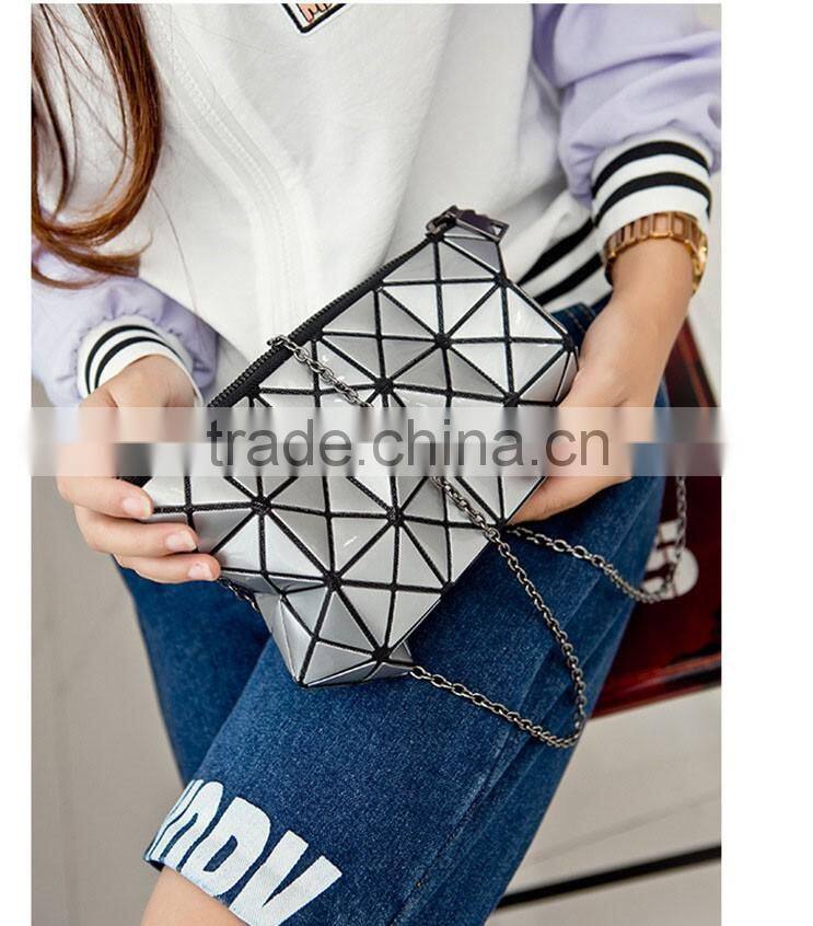 Japan Online Shopping Hot Sell Diamond PU Lady Shoulder Bag
