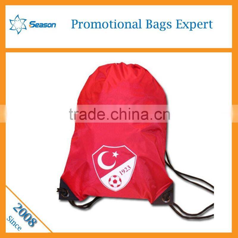2016 new design polyester drawstring bag cord wholesale drawstring backpack