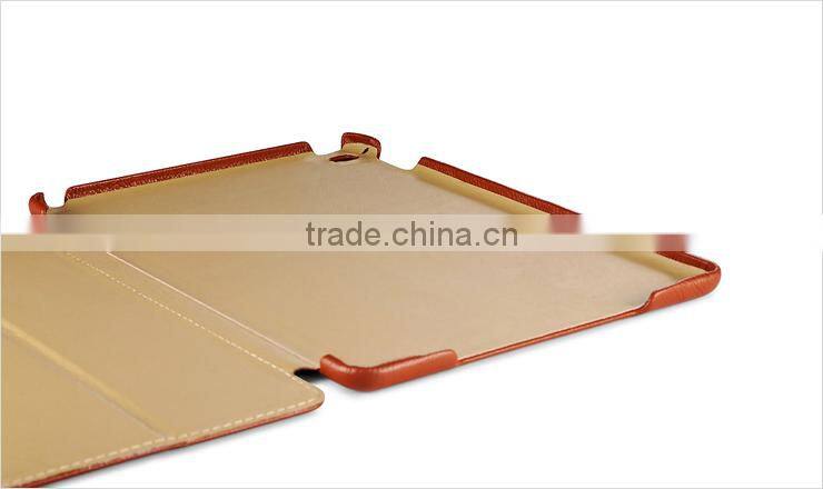 new arrival real leather case for iPad Air 2