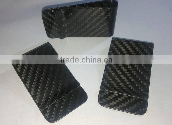 2015 new promotion products carbon fiber stainless steel and titanium money clip
