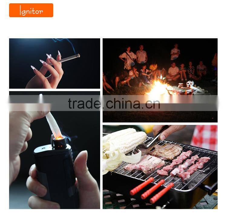 Good Quality 2016 Rechargeable Plastic Lighter with led emergency USB Flahslight